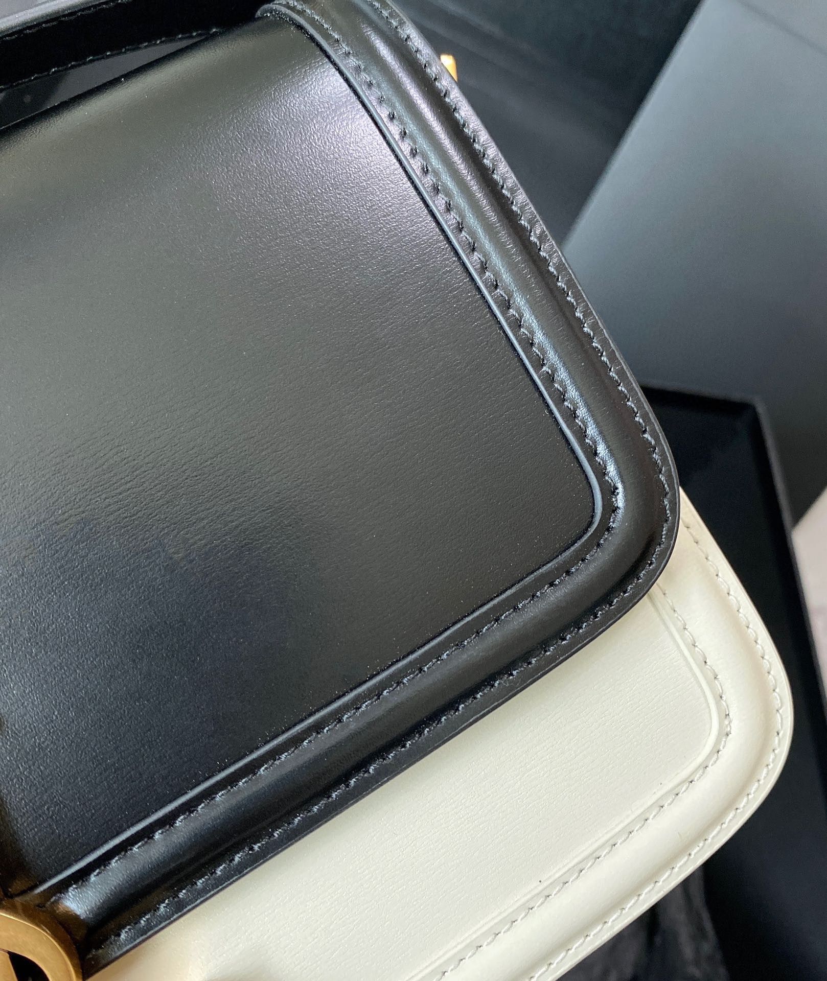 SAINT LAUREN Solferino Two-tone shoulder bag 634306 Black&White SAINT LAUREN Solferino Two-tone shoulder bag 634306 Black&White