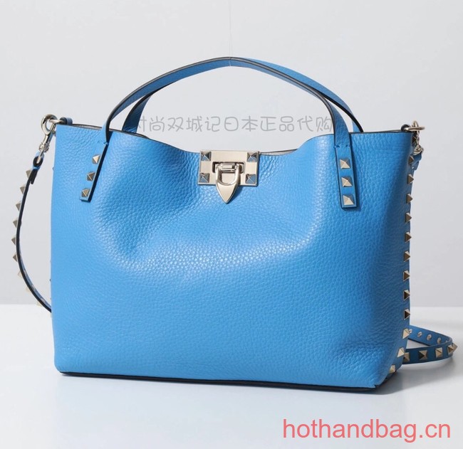 VALENTINO grain calfskin leather bag 0044 blue