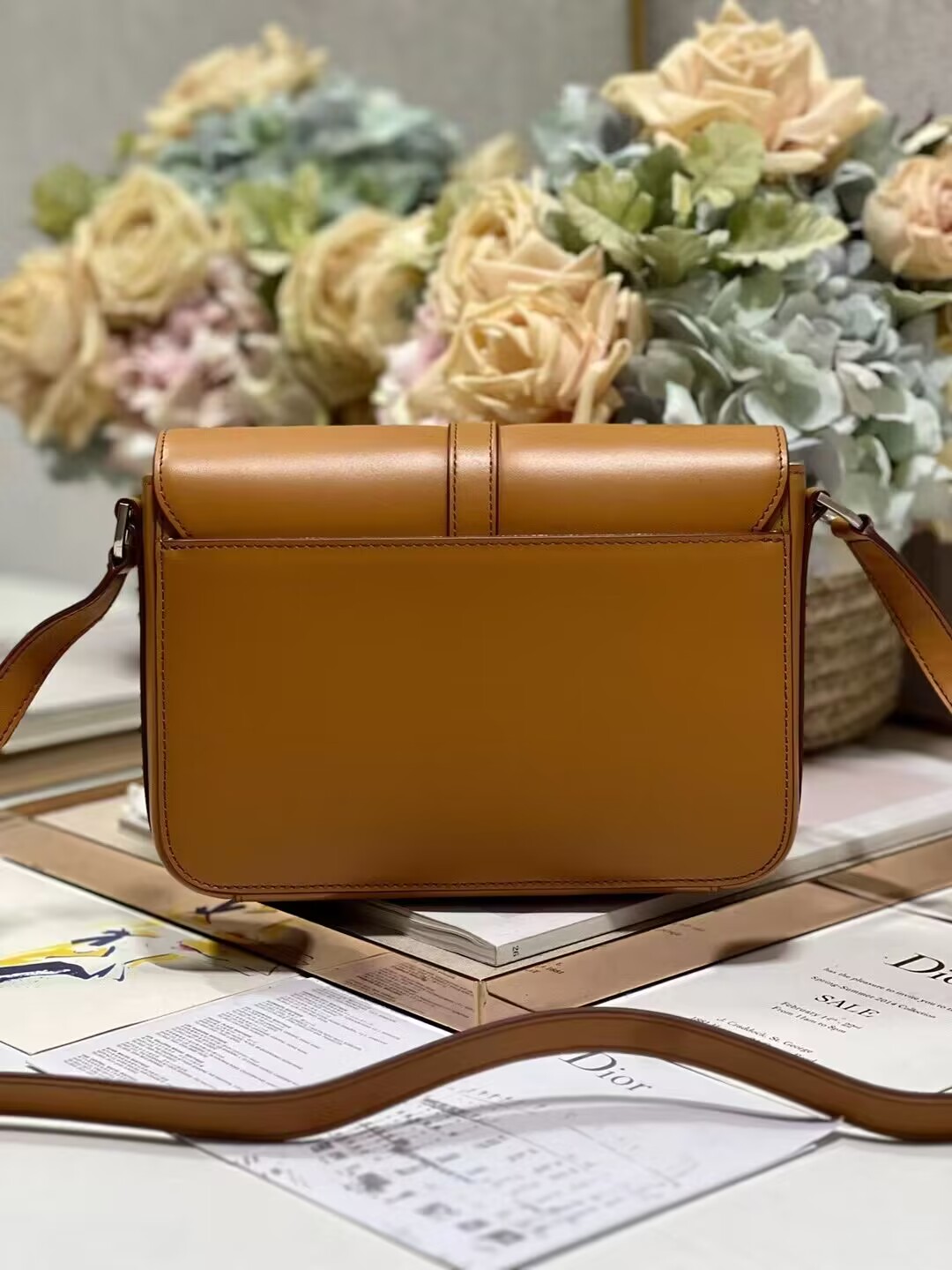 DIOR Calfskin Shoulder Bag C0561 Apricot DIOR Calfskin Shoulder Bag C0561 Apricot
