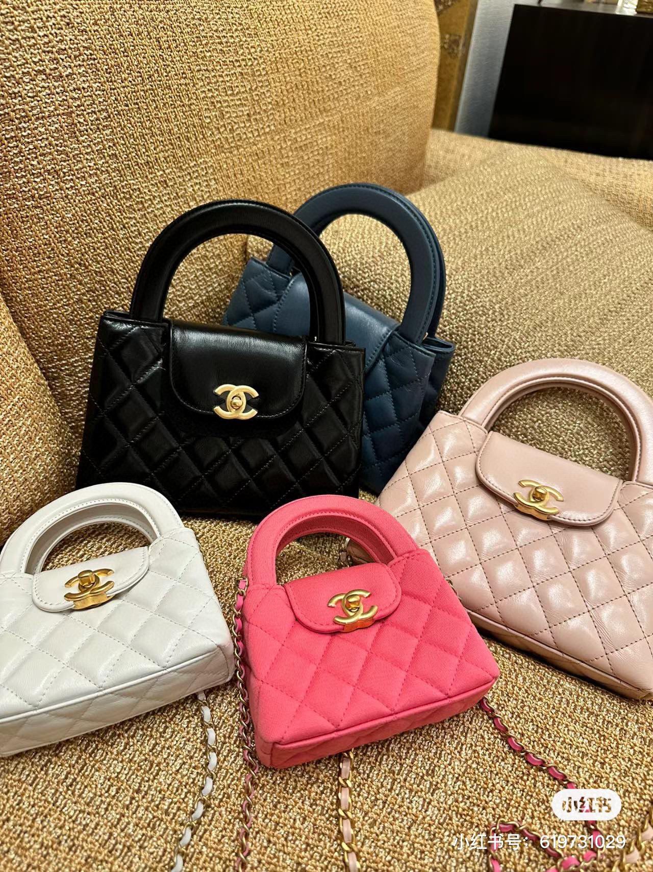 Chanel 23k Vintage Kelly Original Leather Top Handle Bag AS4416 Light Pink Chanel 23k Vintage Kelly Original Leather Top Handle Bag AS4416 Light Pink