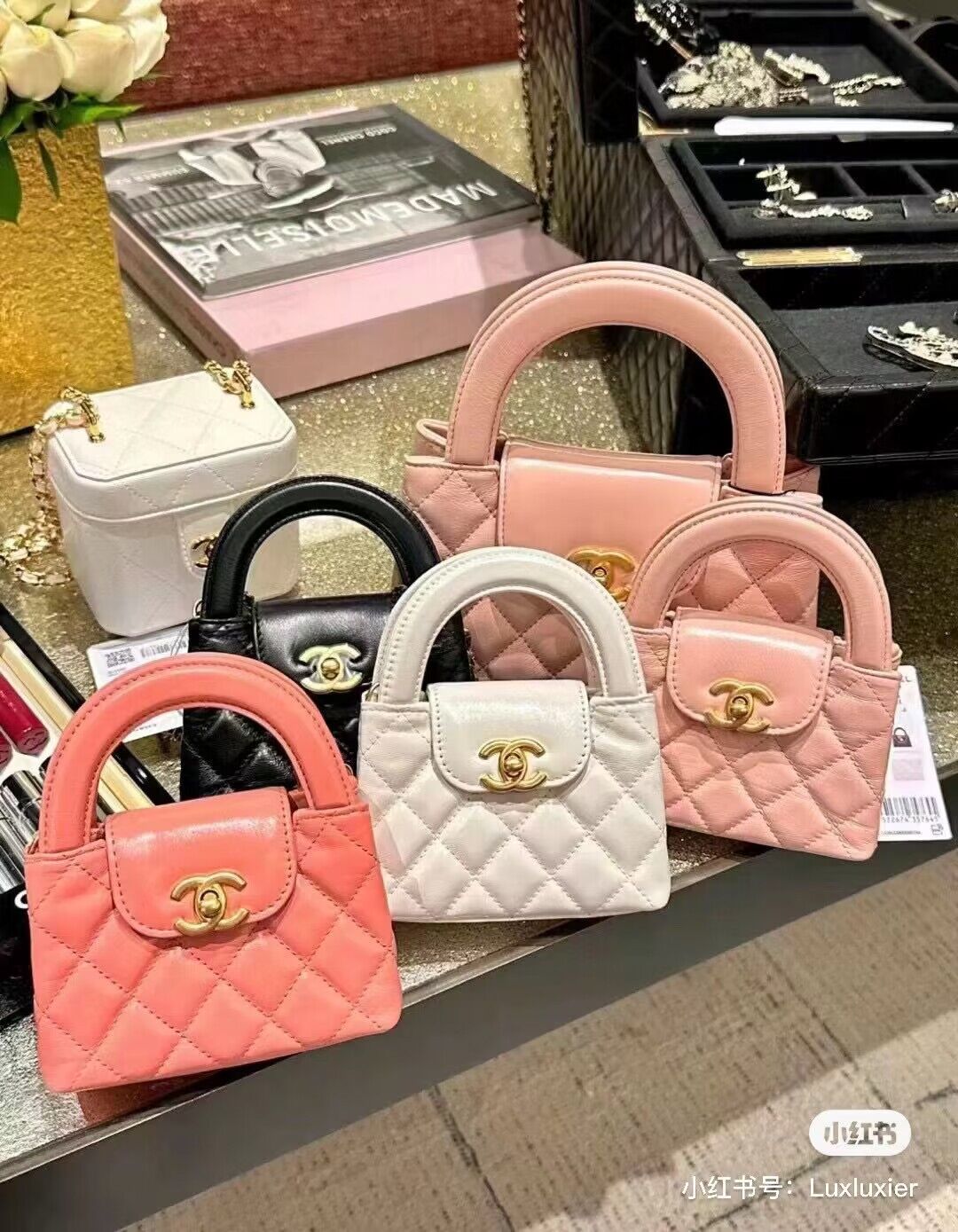 Chanel 23k Vintage Kelly Original Leather Top Handle Bag AS4416 Light Pink Chanel 23k Vintage Kelly Original Leather Top Handle Bag AS4416 Light Pink
