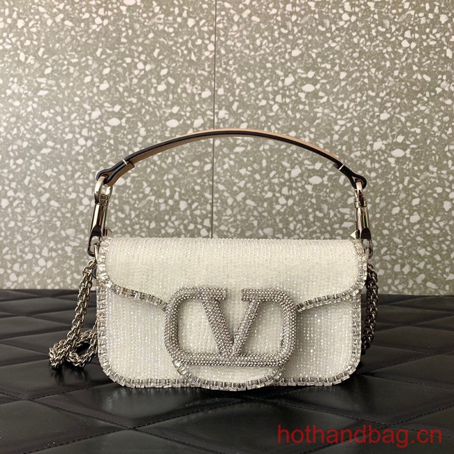 VALENTINO V-logo MINI LOCO bag 5032C white