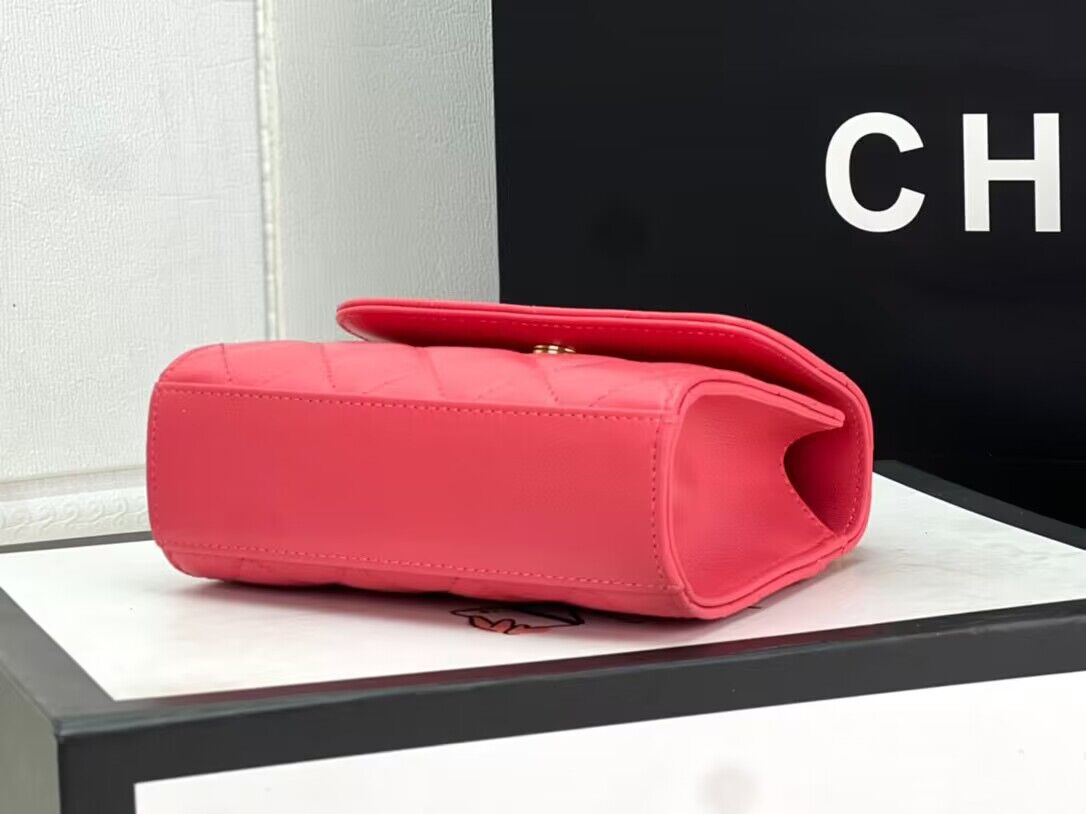 CHANEL 22B Kelly Pearl Top Handle Bag AP3513 Rose CHANEL 22B Kelly Pearl Top Handle Bag AP3513 Rose