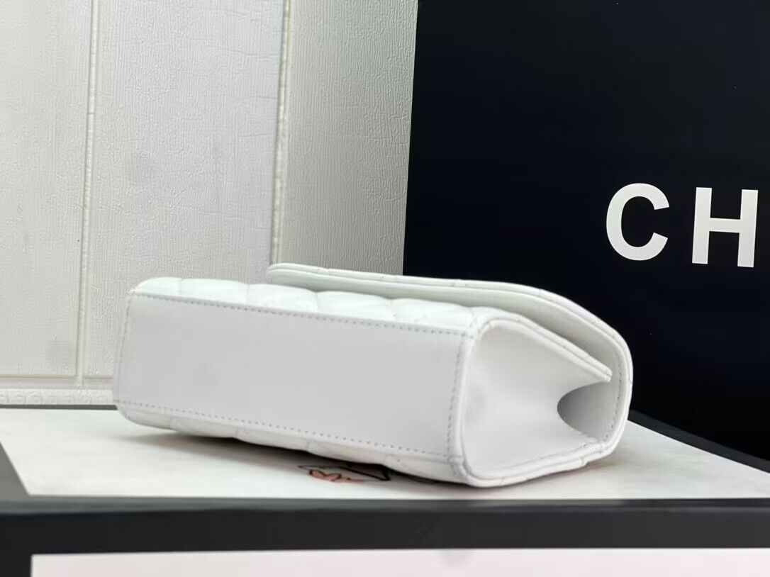 CHANEL 22B Kelly Pearl Top Handle Bag AP3513 White CHANEL 22B Kelly Pearl Top Handle Bag AP3513 White