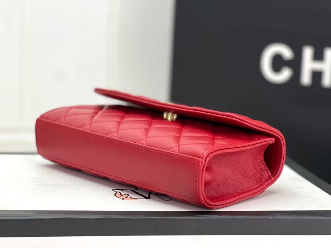 CHANEL 22B Kelly Pearl Top Handle Bag AP3562 Wine CHANEL 22B Kelly Pearl Top Handle Bag AP3562 Wine