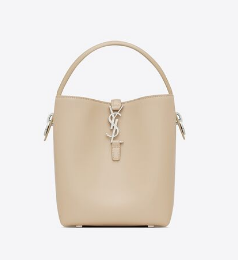 SAINT LAURENT LE 37 SMALL IN SHINY LEATHER 7490362 SEASALT SAINT LAURENT LE 37 SMALL IN SHINY LEATHER 7490362 SEASALT