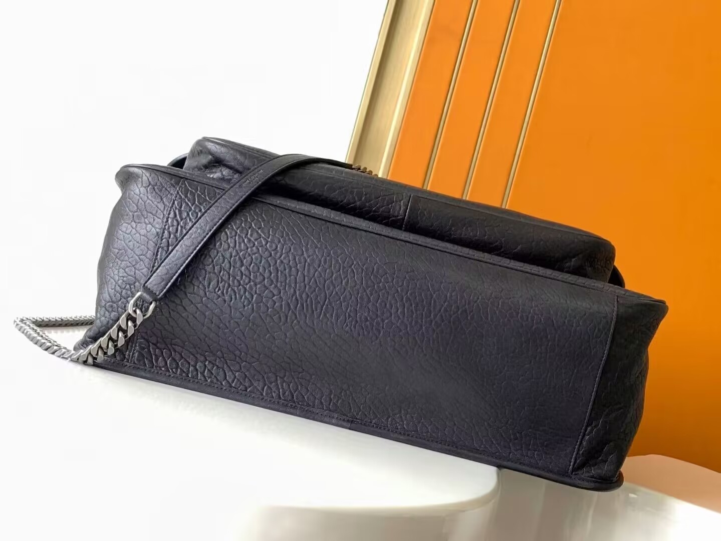 SAINT LAURENT NIKI OVERSIZED IN GRAINED LAMBSKIN 755857 BLACK SAINT LAURENT NIKI OVERSIZED IN GRAINED LAMBSKIN 755857 BLACK