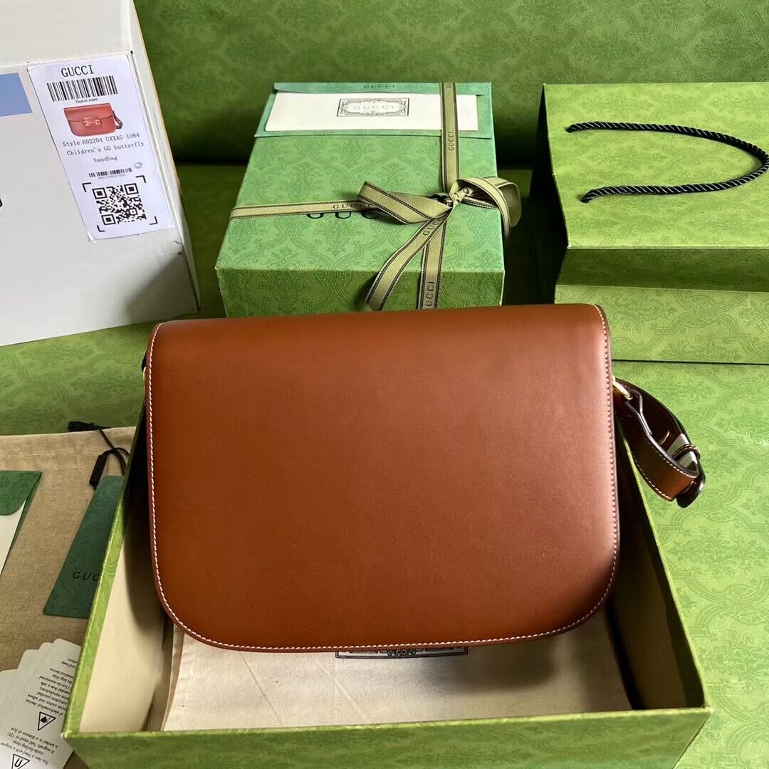 Gucci Horsebit 1955 Original Leather Shoulder Bag 602204 Brown Gucci Horsebit 1955 Original Leather Shoulder Bag 602204 Brown