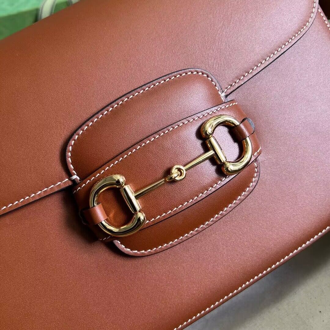 Gucci Horsebit 1955 Original Leather Shoulder Bag 602204 Brown Gucci Horsebit 1955 Original Leather Shoulder Bag 602204 Brown