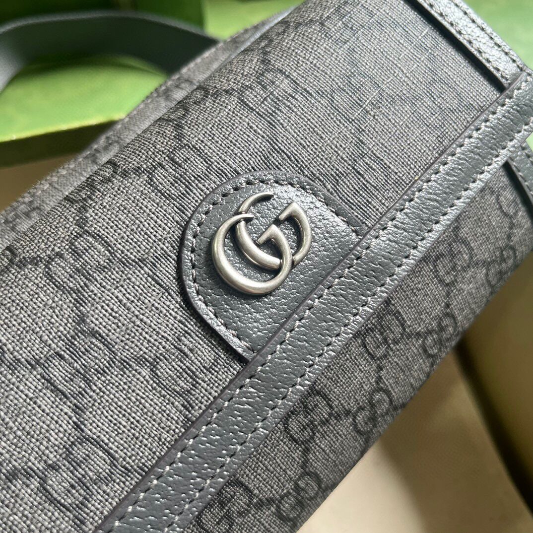 GUCCI GG SHOULDER BAG 574888 Gray GUCCI GG SHOULDER BAG 574888 Gray