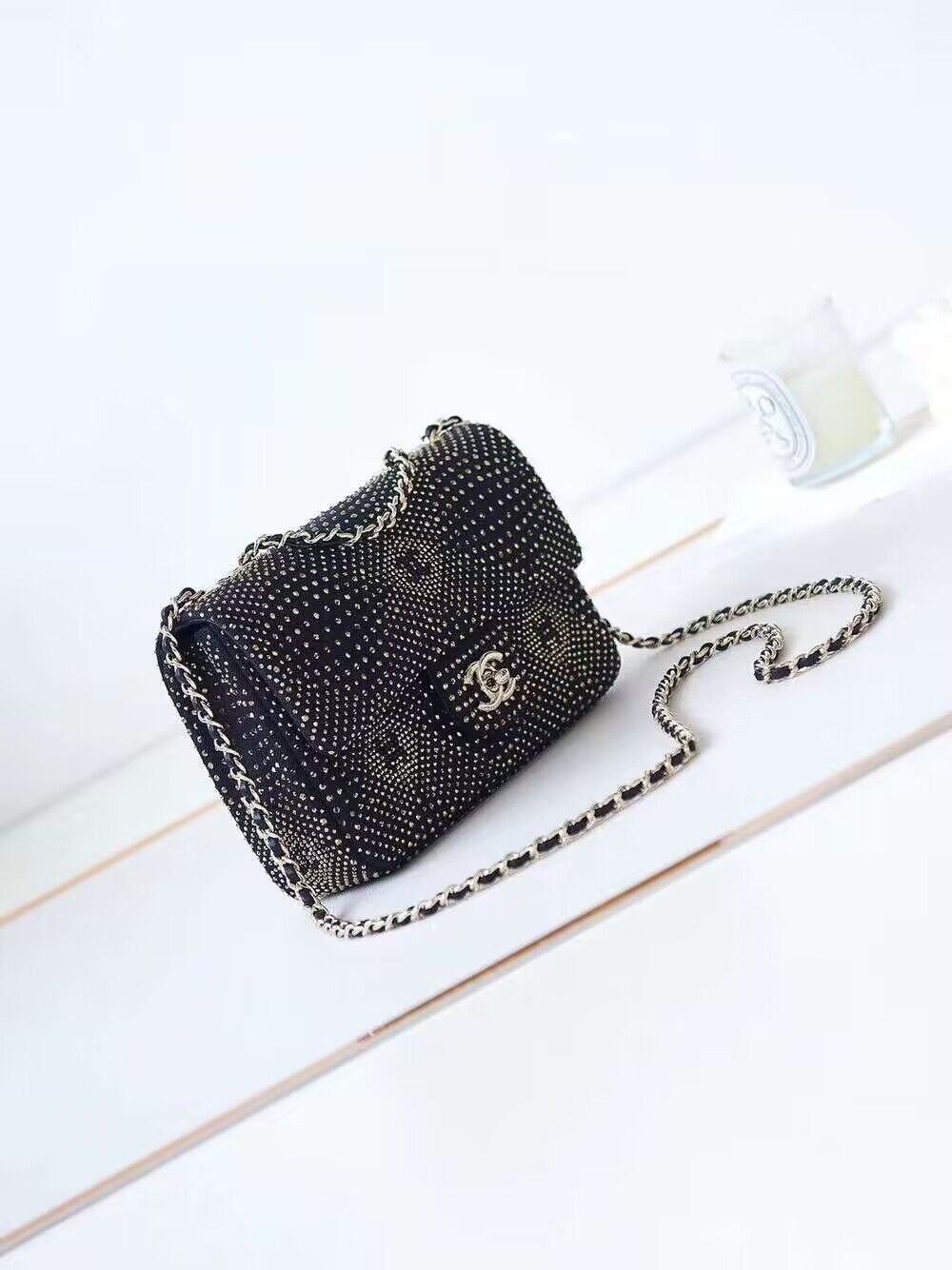 Chanel SMALL FLAP BAG AS3965 Diamond Grey Chanel SMALL FLAP BAG AS3965 Diamond Grey