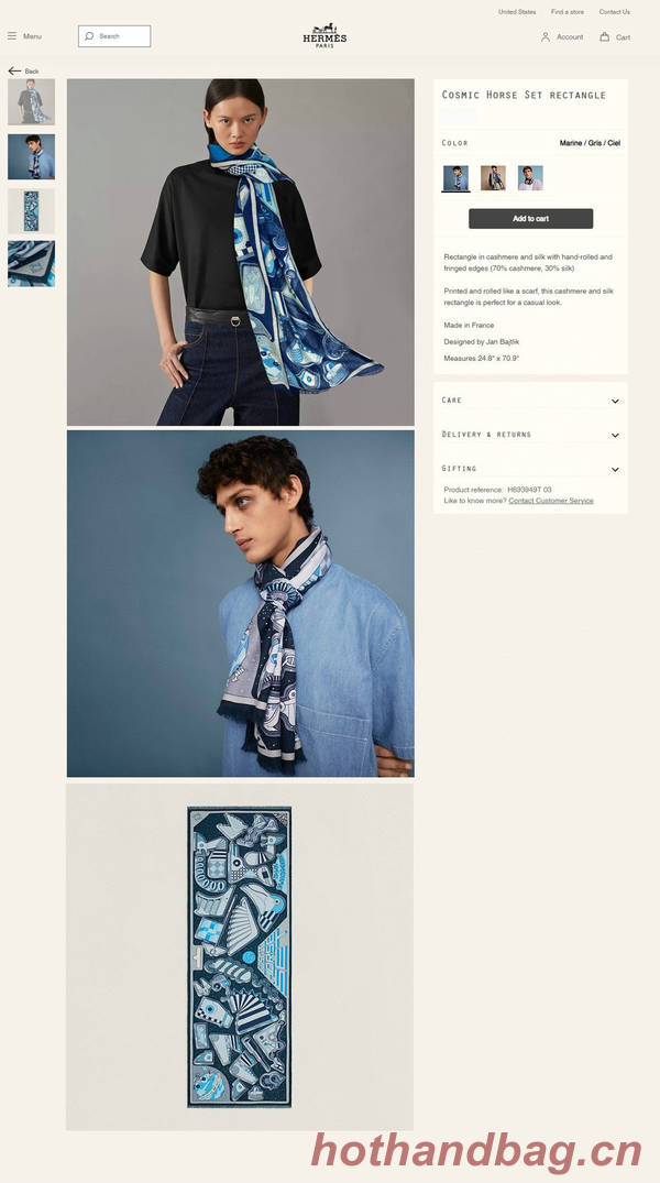 Hermes Scarf HEC00781 Hermes Scarf HEC00781