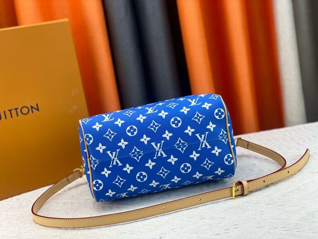 Louis Vuitton LV2024 Speedy 25 M24424 Blue Louis Vuitton LV2024 Speedy 25 M24424 Blue