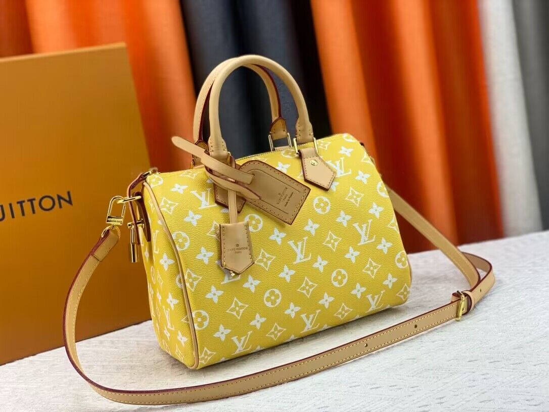 Louis Vuitton LV2024 Speedy 25 M24424 Yellow Louis Vuitton LV2024 Speedy 25 M24424 Yellow