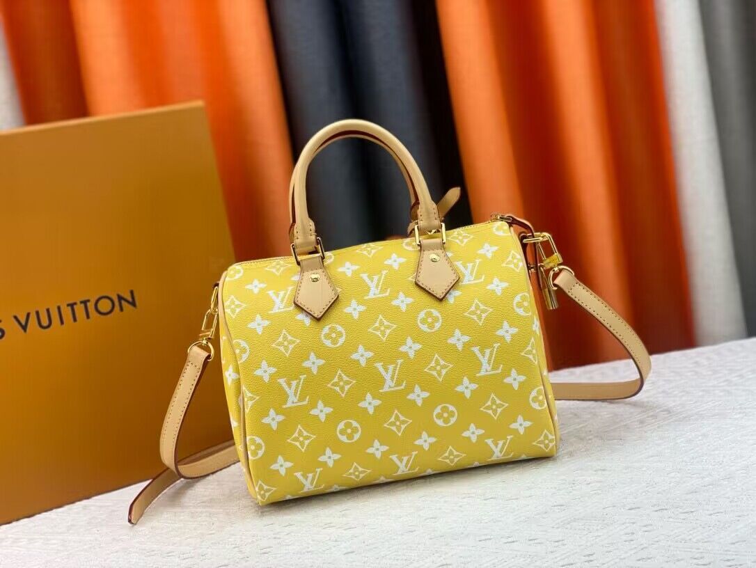 Louis Vuitton LV2024 Speedy 25 M24424 Yellow Louis Vuitton LV2024 Speedy 25 M24424 Yellow