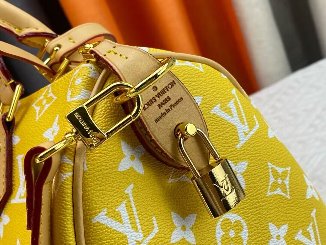Louis Vuitton LV2024 Speedy 25 M24424 Yellow Louis Vuitton LV2024 Speedy 25 M24424 Yellow