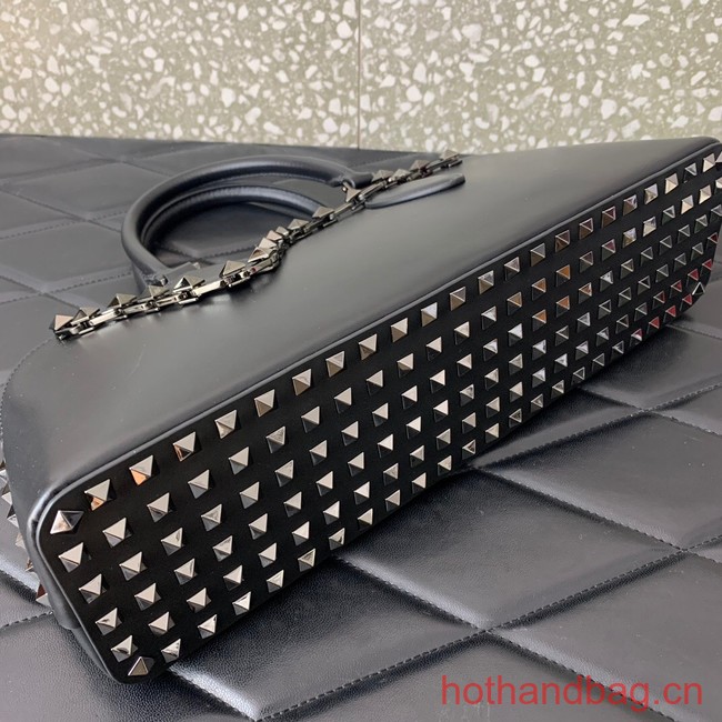 VALENTINO Rockstud calfskin bag KSE0NO black