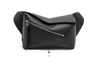 Loewe Small Classic Leather Puzzle Fanny Pack 02963 black Loewe Small Classic Leather Puzzle Fanny Pack 02963 black