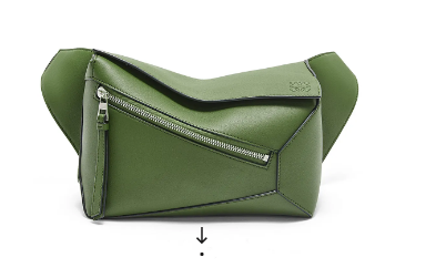 Loewe Small Classic Leather Puzzle Fanny Pack 02963 dark green Loewe Small Classic Leather Puzzle Fanny Pack 02963 dark green