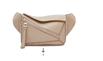 Loewe mini Classic Leather Puzzle Fanny Pack 02948 Apricot Loewe mini Classic Leather Puzzle Fanny Pack 02948 Apricot