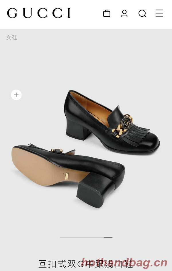 Gucci Shoes GUS00356 Heel 5.5CM Gucci Shoes GUS00356 Heel 5.5CM