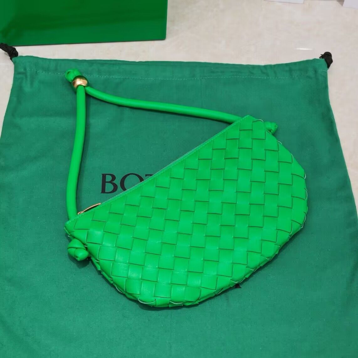 Bottega Veneta Small Turn Pouch Bag 6699 Green Bottega Veneta Small Turn Pouch Bag 6699 Green