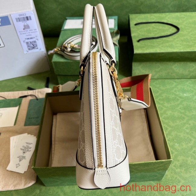 Gucci Ophidia top handle bag with Web 677367 Beige