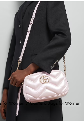 Gucci GG MARMONT SMALL SHOULDER BAG 447632 Pink iridescent quilted chevron leather Gucci GG MARMONT SMALL SHOULDER BAG 447632 Pink iridescent quilted chevron leather