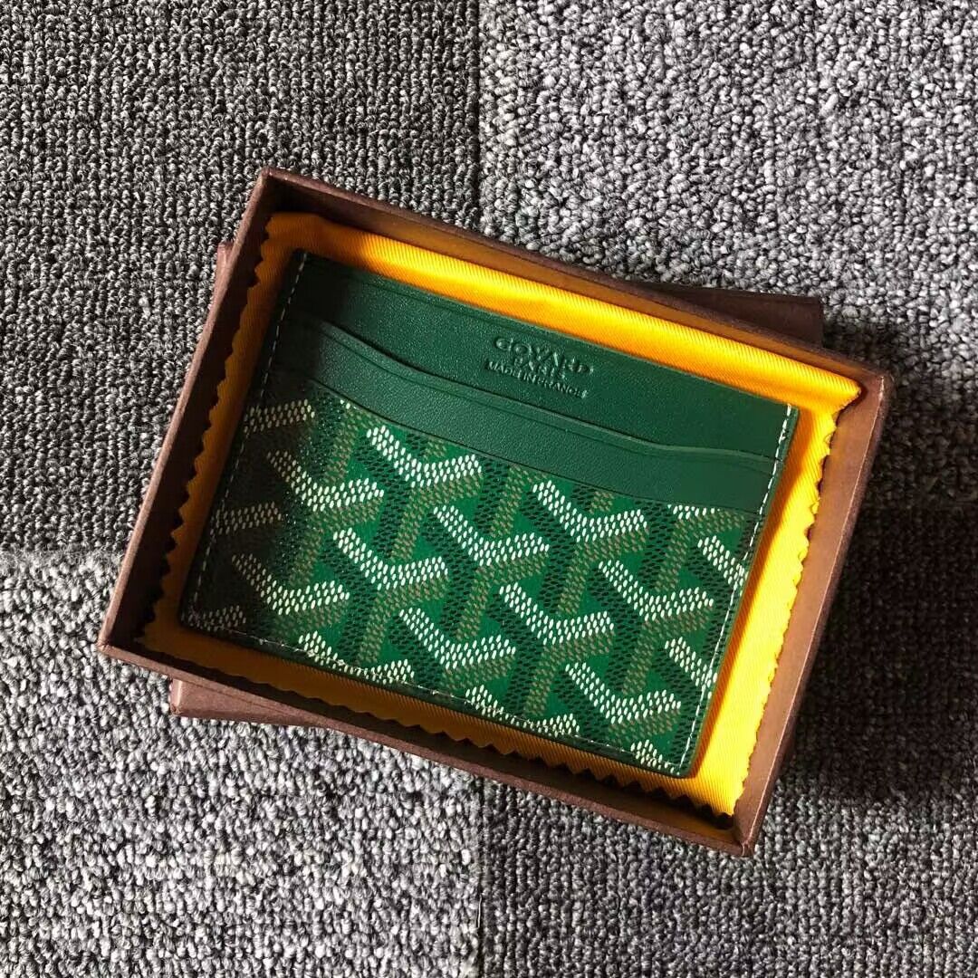 Goyard Card case G9988 Green Goyard Card case G9988 Green