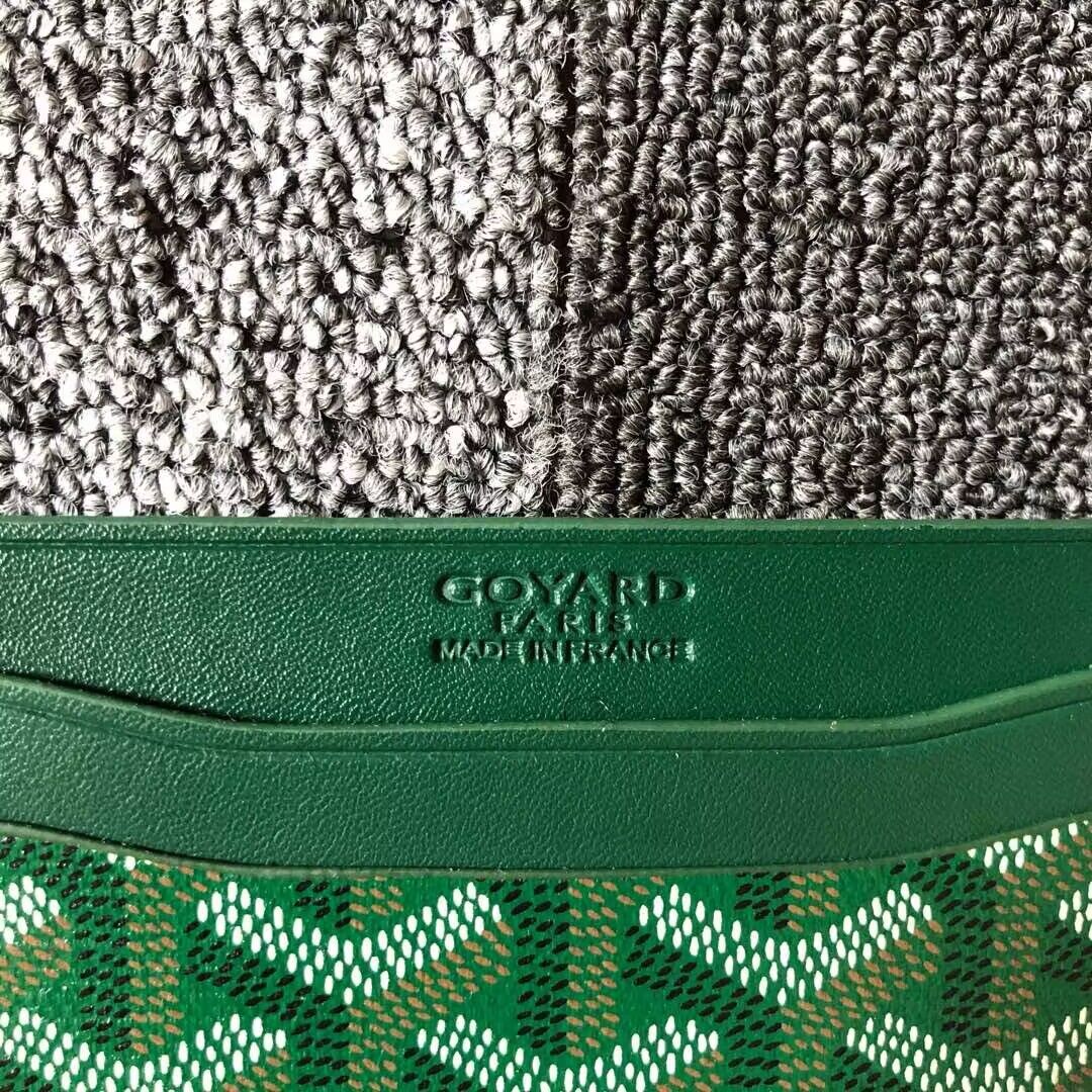 Goyard Card case G9988 Green Goyard Card case G9988 Green