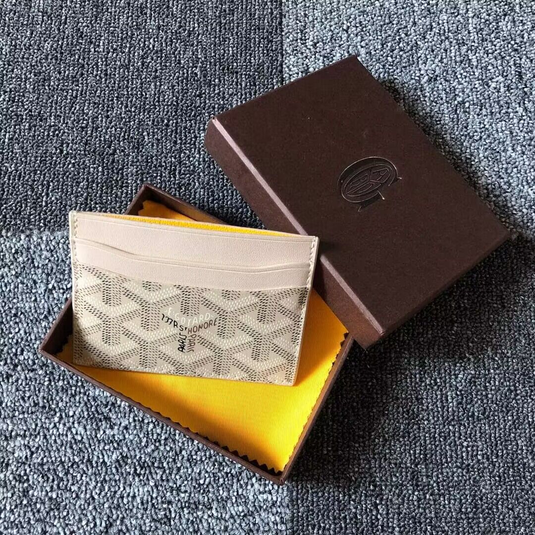 Goyard Card case G9988 White Goyard Card case G9988 White