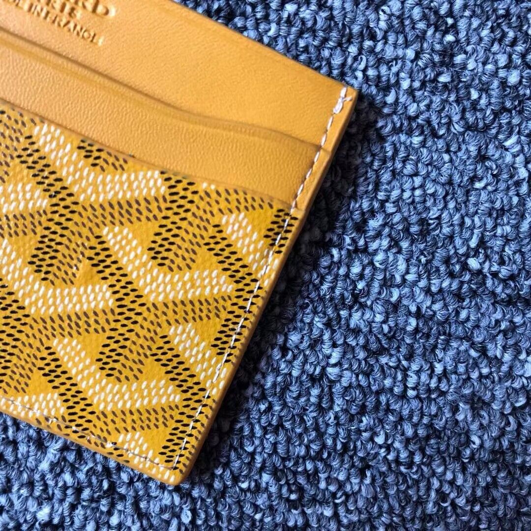 Goyard Card case G9988 Yellow Goyard Card case G9988 Yellow