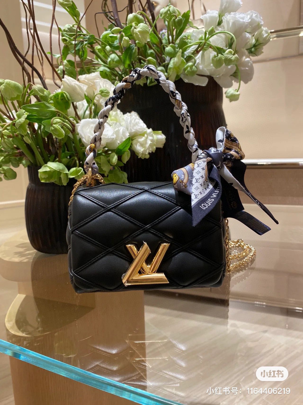 Louis Vuitton GO-14 MM Original Leather Bag M82752 Black Louis Vuitton GO-14 MM Original Leather Bag M82752 Black