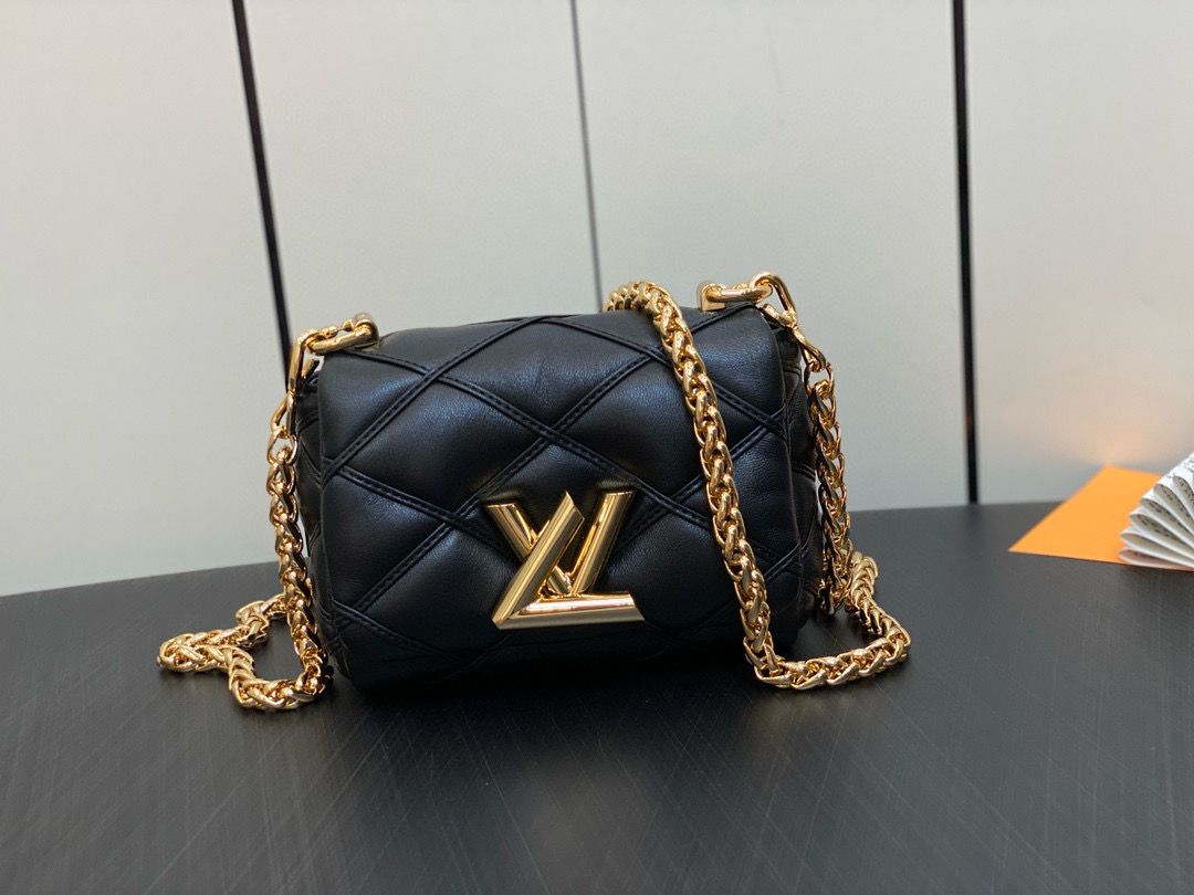 Louis Vuitton GO-14 MM Original Leather Bag M82752 Black Louis Vuitton GO-14 MM Original Leather Bag M82752 Black