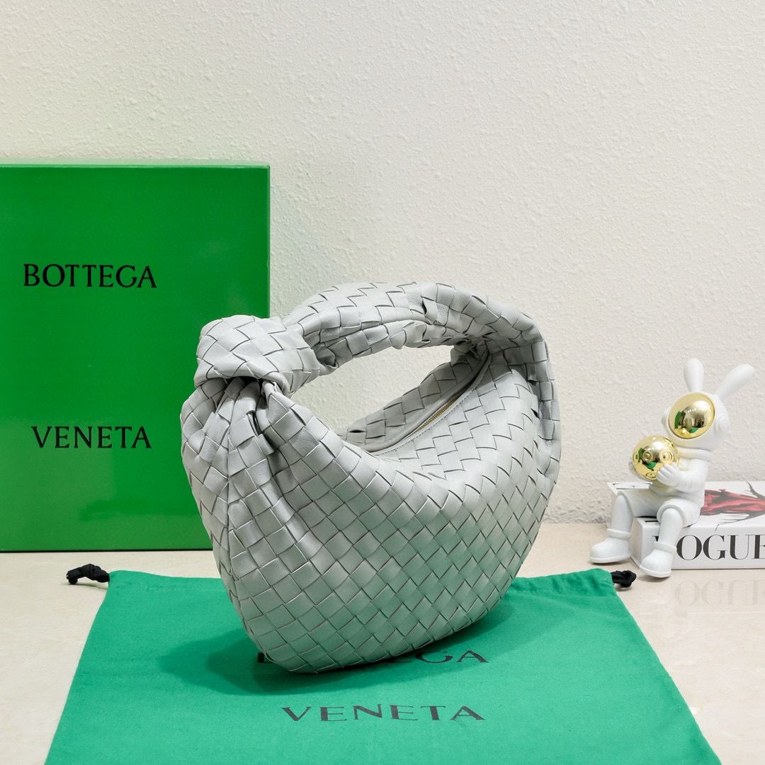 Bottega Veneta Teen Jodie 690225 Light Gray Bottega Veneta Teen Jodie 690225 Light Gray