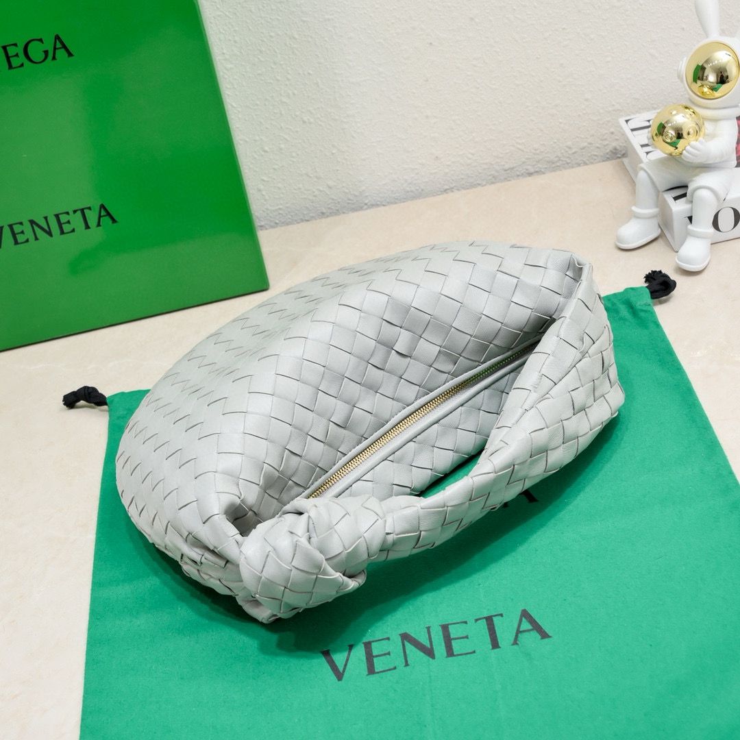 Bottega Veneta Teen Jodie 690225 Light Gray Bottega Veneta Teen Jodie 690225 Light Gray