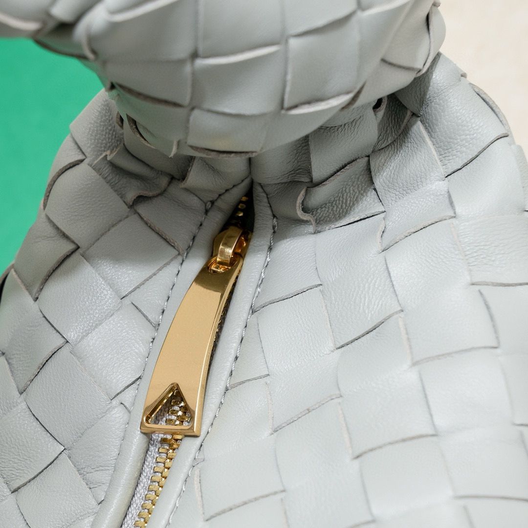 Bottega Veneta Teen Jodie 690225 Light Gray Bottega Veneta Teen Jodie 690225 Light Gray