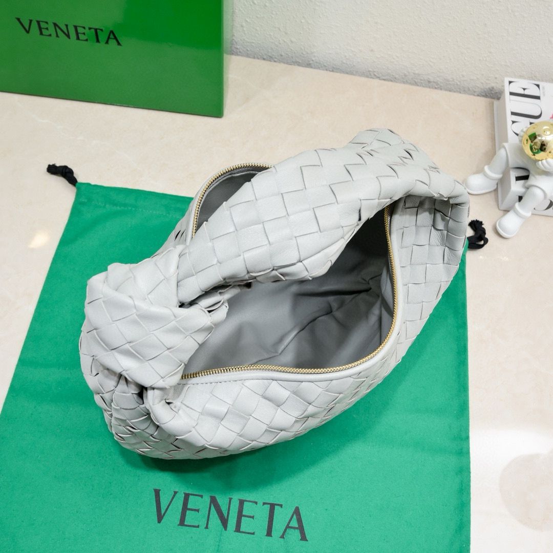 Bottega Veneta Teen Jodie 690225 Light Gray Bottega Veneta Teen Jodie 690225 Light Gray