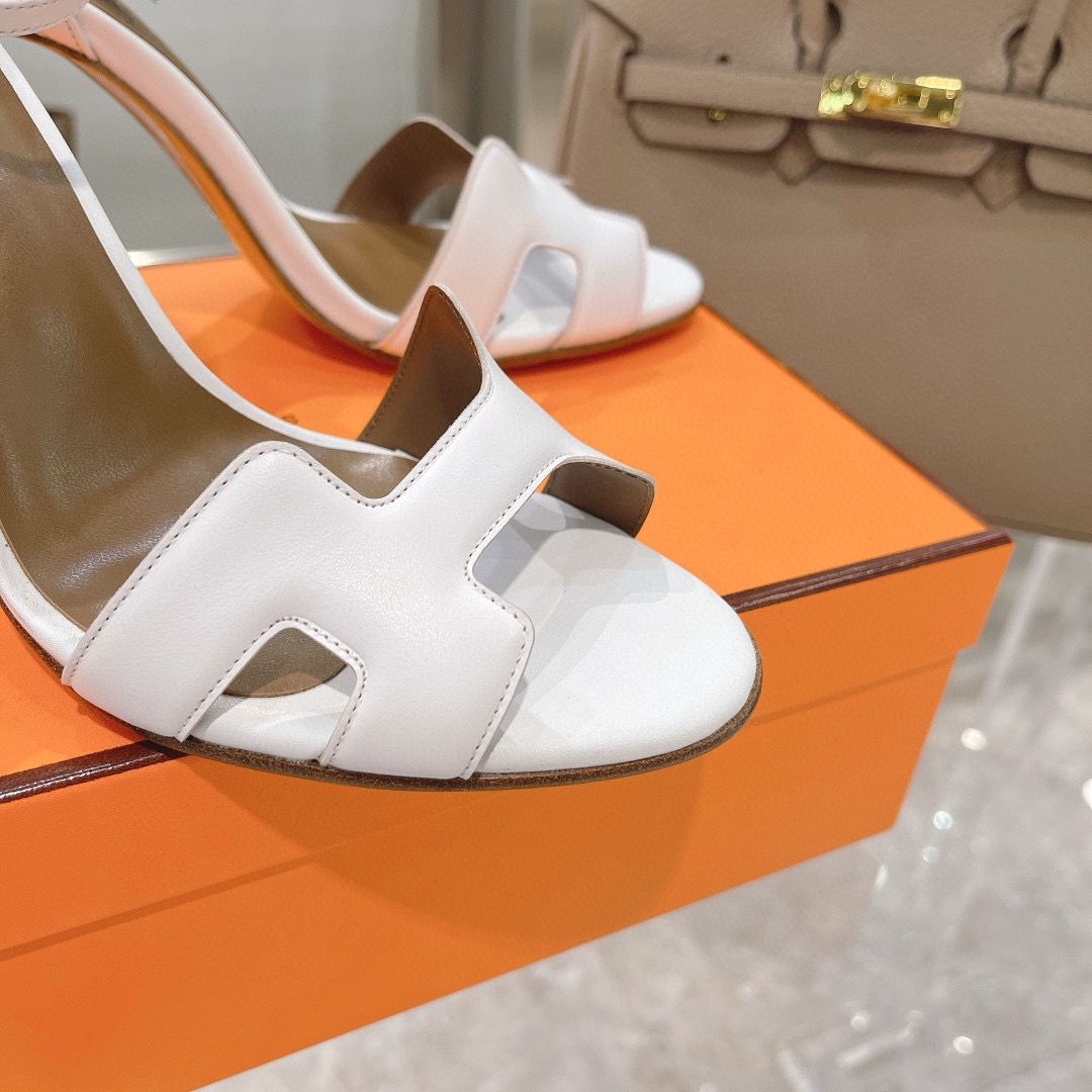 Hermes Shoes 10.5CM Heels HMS00589 White Hermes Shoes 10.5CM Heels HMS00589 White