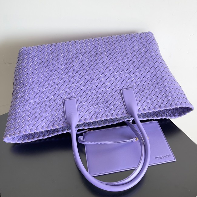 Bottega Veneta Large intreccio leather tote bag 608811 Purple