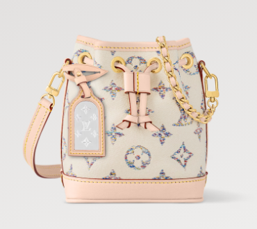 Louis Vuitton Nano Noe M83453 Multicolor White Louis Vuitton Nano Noe M83453 Multicolor White