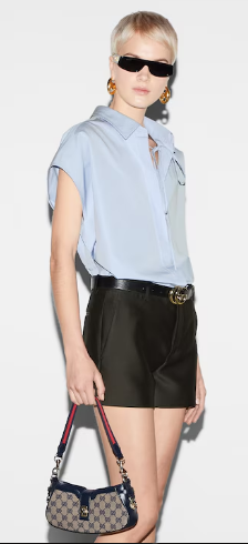 GUCCI MOON SIDE MINI SHOULDER BAG 786015 Blue GUCCI MOON SIDE MINI SHOULDER BAG 786015 Blue