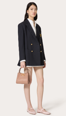 VALENTINO Alltime small grain calfskin bag B0Q26 pink VALENTINO Alltime small grain calfskin bag B0Q26 pink