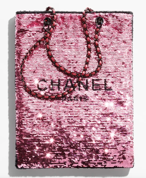 Chanel SHOPPING BAG AS4856 Dark Pink & Black Chanel SHOPPING BAG AS4856 Dark Pink & Black