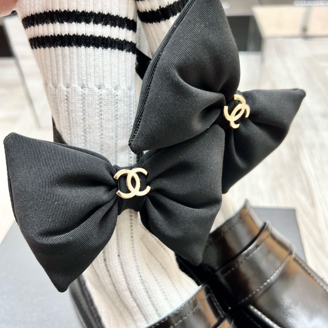 Chanel 2023 Socks Shoes Loafers 2CM Heels C85922 Black Chanel 2023 Socks Shoes Loafers 2CM Heels C85922 Black