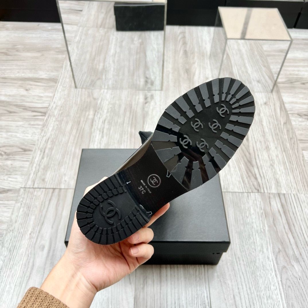 Chanel 2023 Socks Shoes Loafers 2CM Heels C85922 Black Chanel 2023 Socks Shoes Loafers 2CM Heels C85922 Black