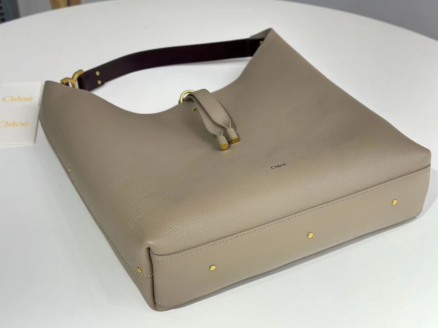 CHLOE leather shoulder bag CL224765 gray CHLOE leather shoulder bag CL224765 gray