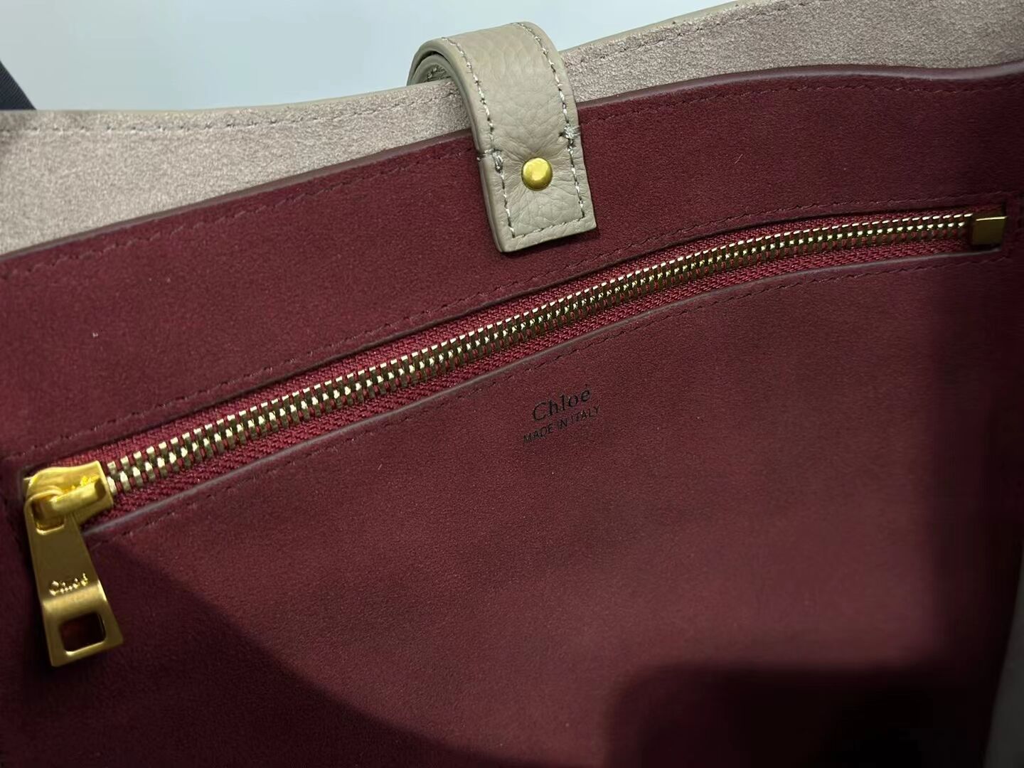 CHLOE leather shoulder bag CL224765 gray CHLOE leather shoulder bag CL224765 gray