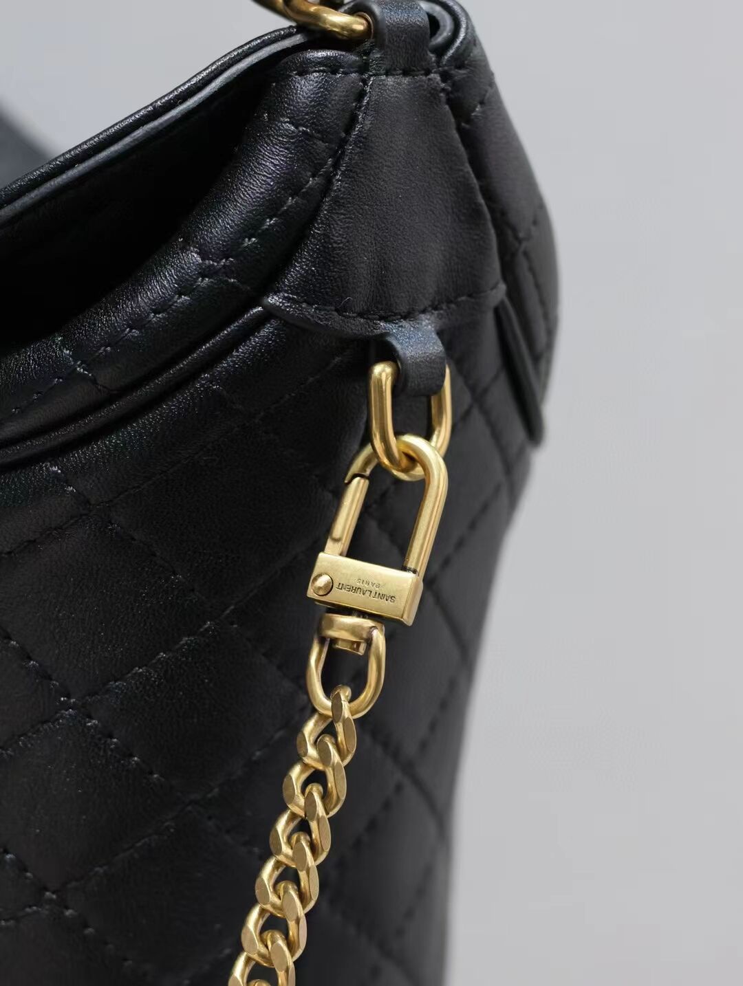 SAINT LAUREN CALYPSO IN PLUNGED LAMBSKIN Y661368 black SAINT LAUREN CALYPSO IN PLUNGED LAMBSKIN Y661368 black