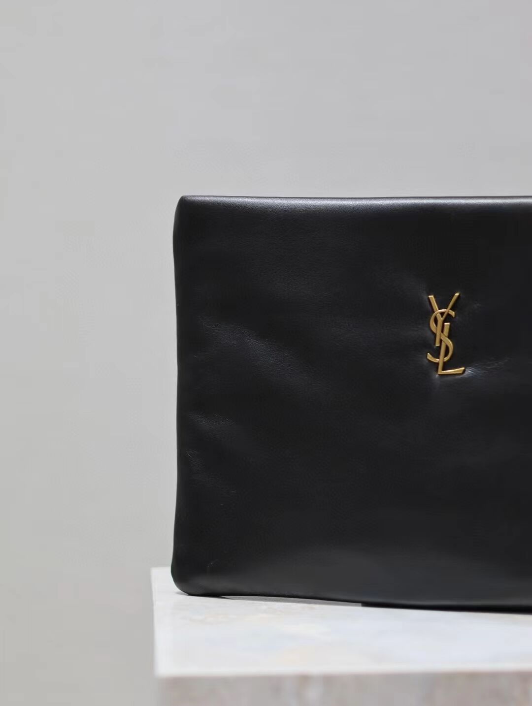 SAINT LAURENT CALYPSO LARGE POUCH IN LAMBSKIN 778943 black SAINT LAURENT CALYPSO LARGE POUCH IN LAMBSKIN 778943 black